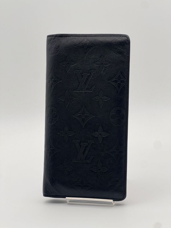 Louis Vuitton Long Wallet Monogram Shadow Portefeuille Blazer 39ga845