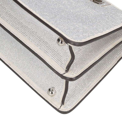 Fendi 8bn327 Peekaboo Icy Youth Small 2way FF Pattern Crystal Handbag Women