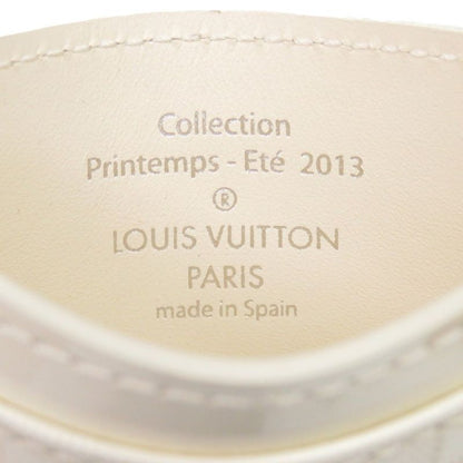 Louis Vuitton Damier Faceted Porte Culte Surple Leather Clesme LV 0900 White