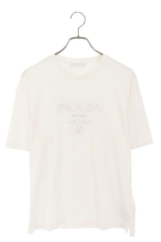 Prada Ujn815 Rubber Logo T-shirt Men's S