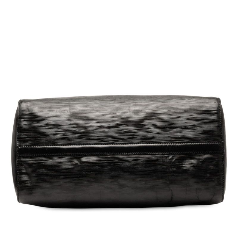 Louis Vuitton Epi Speedy 35 Handbag Boston Bag M42992 Noir Black Leather Women