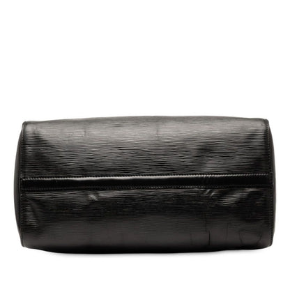 Louis Vuitton Epi Speedy 35 Handbag Boston Bag M42992 Noir Black Leather Women