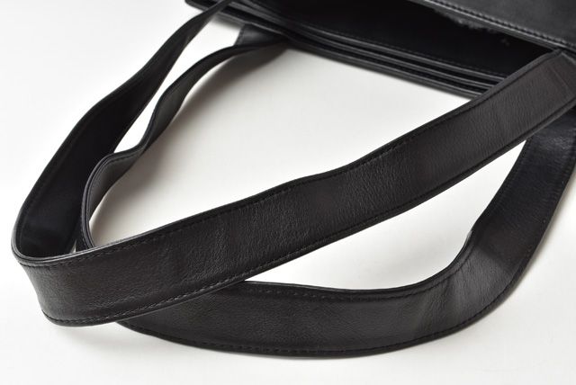 Chanel Shoulder Bag Tote Bag A4 Chanel Coco Mark Lamb Leather Black