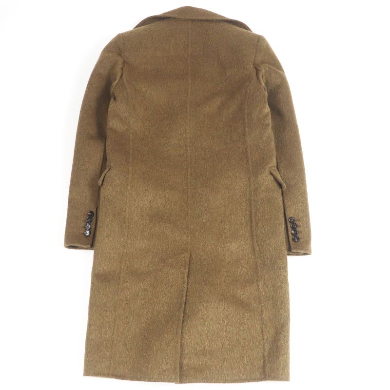 Bottega Veneta 2021 Wool Mohair Double Breasted Chester Coat