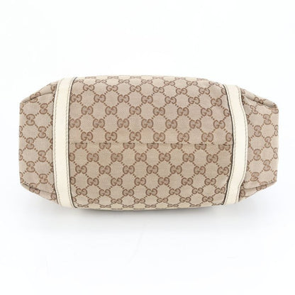 Gucci GG Canvas Sherry Line Leather Tote Bag Shoulder Hand 233607 Women EME