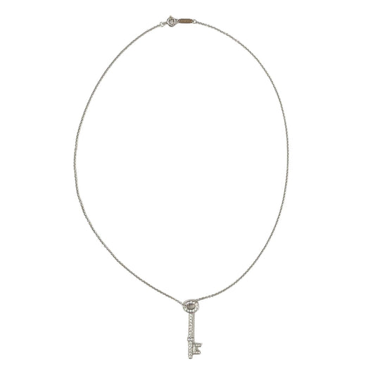 Tiffany & Co Key Pendant Diamond Necklace