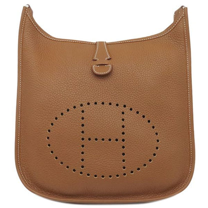 Hermes Shoulder Bag Evelyn 3 PM Amazon Taurillon Clemence Gold Silver Hardware