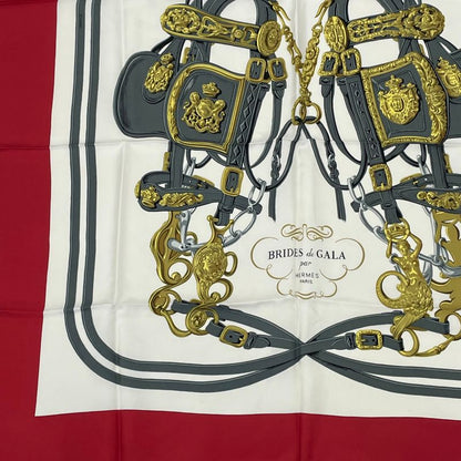 Hermes Scarf Brides DE GALA Brides And Galas Red