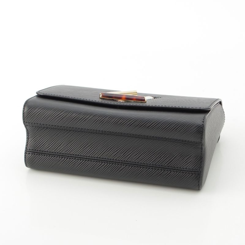 Louis Vuitton Twist MM Epi Chain LV Logo 2way Handbag M58715 Black