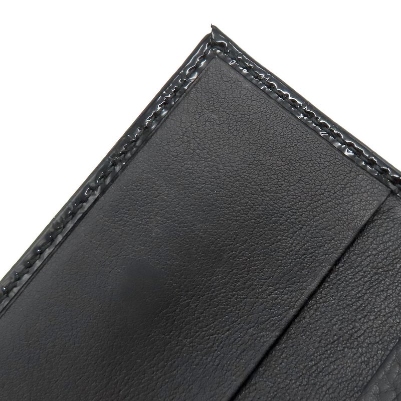 Gucci Key Case Micro Gucci Guccissima Horsebit Patent Leather Black Gold Hardware