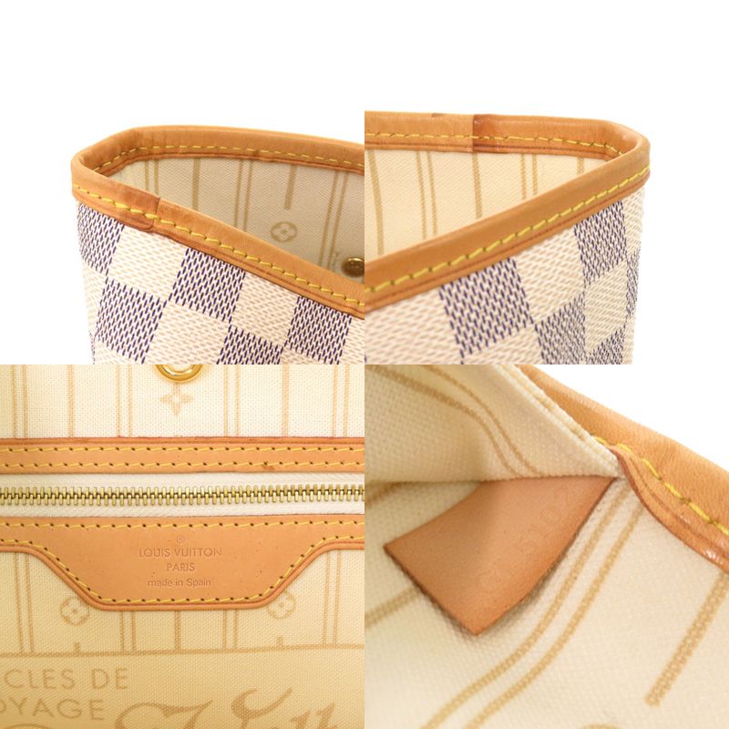 Louis Vuitton Neverfull MM Damier Azure N51107 Tote Bag LV 1170 Louis Vuitton