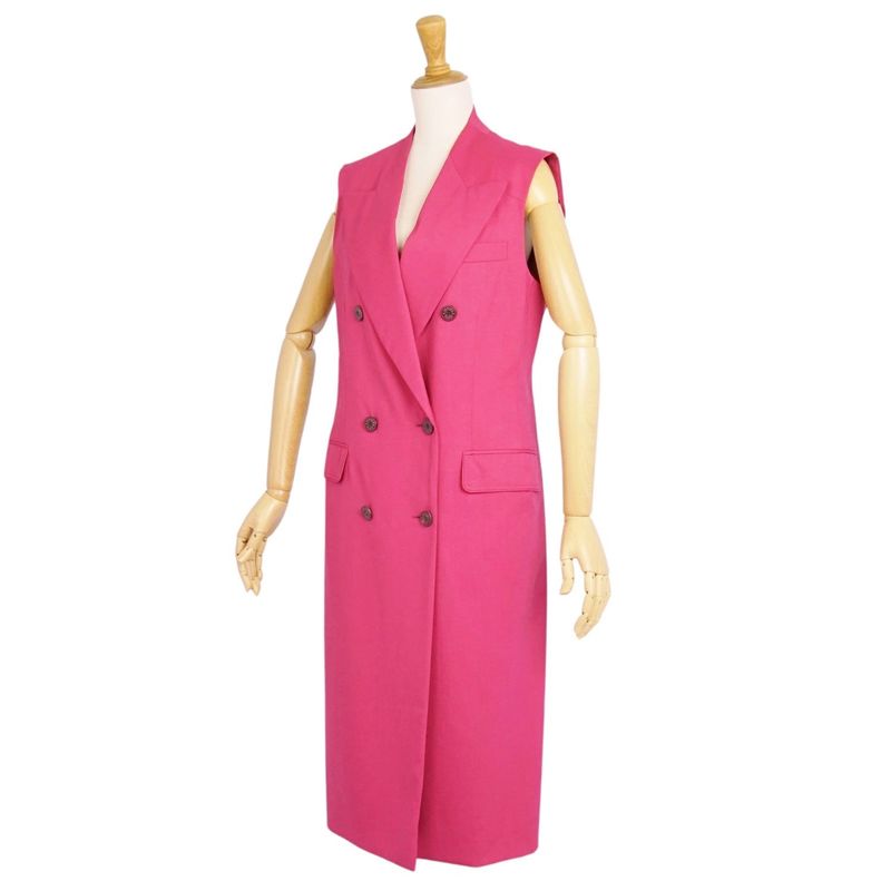 Hermes Coat Long Gilet Sleeveless Wool Serie