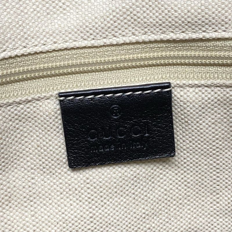 Gucci Tote Bag Sookie/shima Line 211944 Black Leather