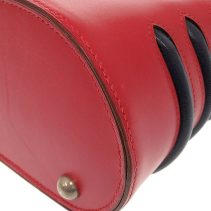 Hermes East Box Calf Rouge Vif Silver Hardware 00X Engraved Vintage One