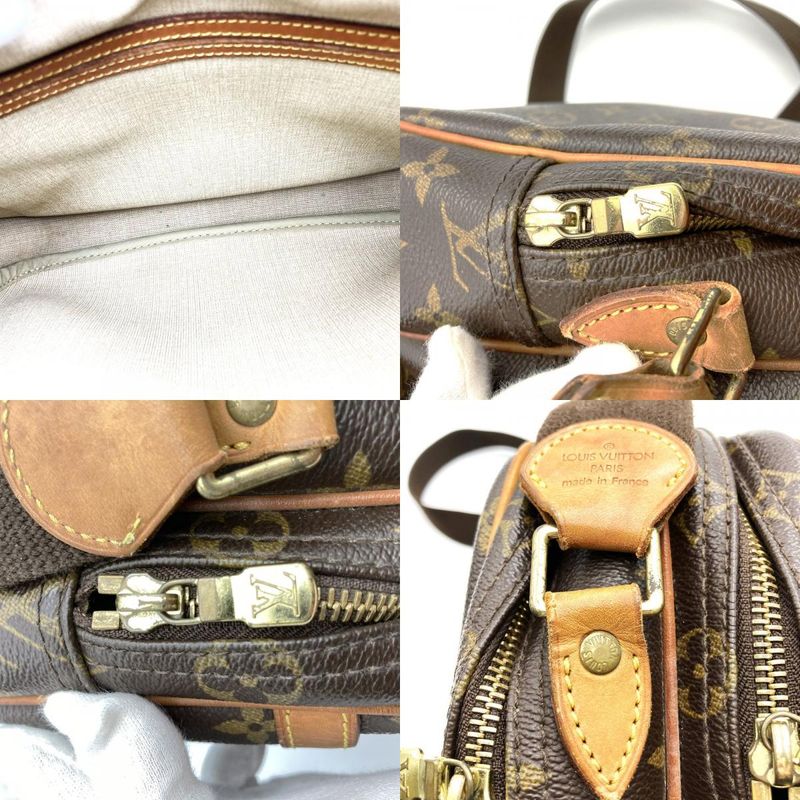 Louis Vuitton M45254 Monogram Reporter PM Shoulder Bag Brown Monogram Canvas