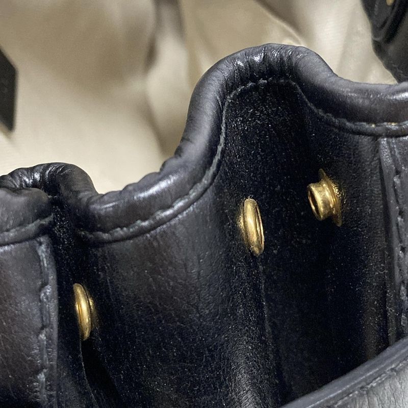 Gucci GG Running Tote 247183 Black Leather