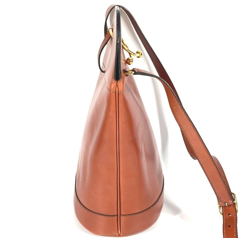 Hermes Shoulder Bag Alix Leather Brown