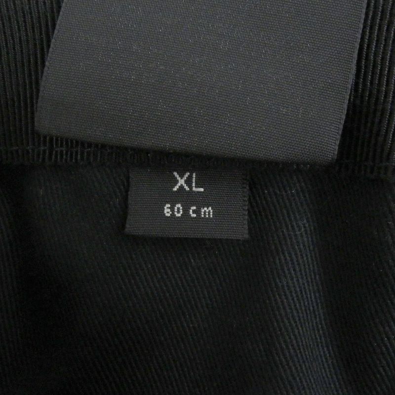 Gucci 200035 GG Canvas Webline Baseball Cap Hat Black Xl/60cm (23.62in) Made In