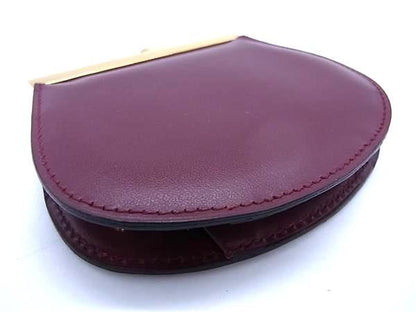 Cartier Must Line Leather Coin Case Coin Purse Coin Purse Bordeaux Fd0254