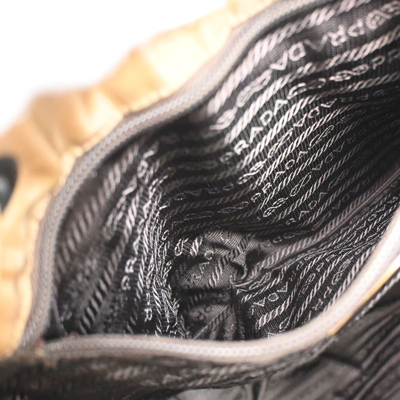 Prada Backpack Nylon Leather Beige 38ka864