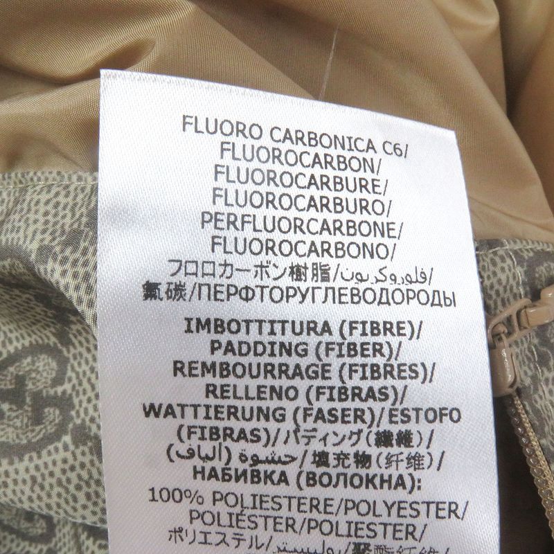 Gucci 20AW 636391 GG Logo All Over FAKE NOT Print Webline Nylon Jacket Blouson