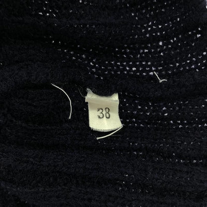 Prada - Wool Crew Neck Knit Pullover - 38 - Navy - Women's