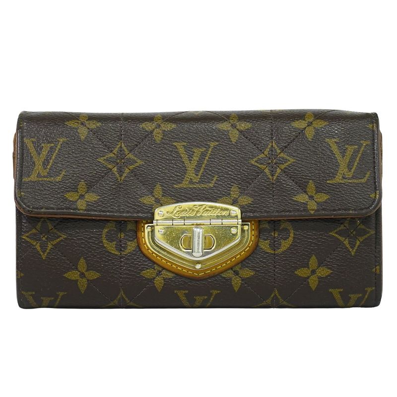 Authentic Louis Vuitton LV Portefeuille Sarah Monogram Etoile Long Wallet Brown