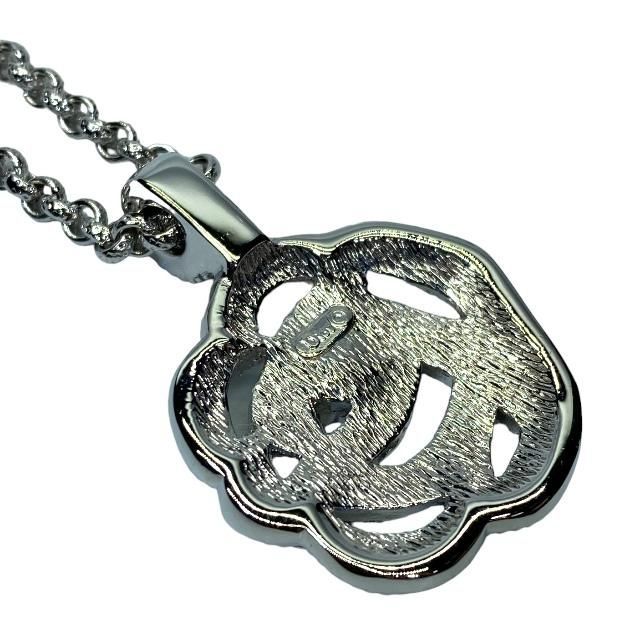 Christian DIOR Necklace Pendant Accessory Jewelry Small Item Rose Flower Motif