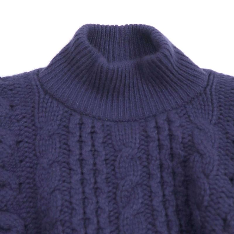 Hermes 21aw Pull Ml Esprit Cape Mohair Blend Cashmere Cape Knit Sweater