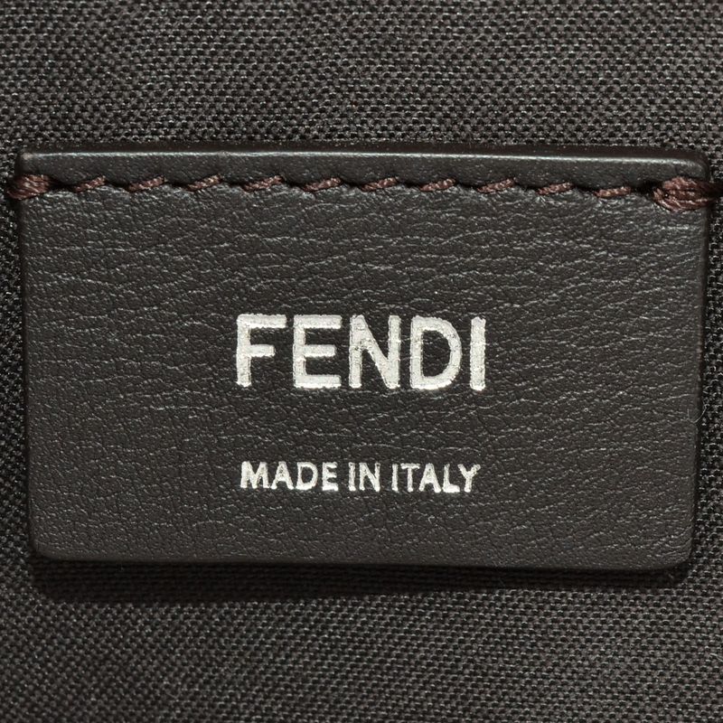 Fendi By The Way Medium Handbag Leather 8bl124 Gray Shoulder Strap