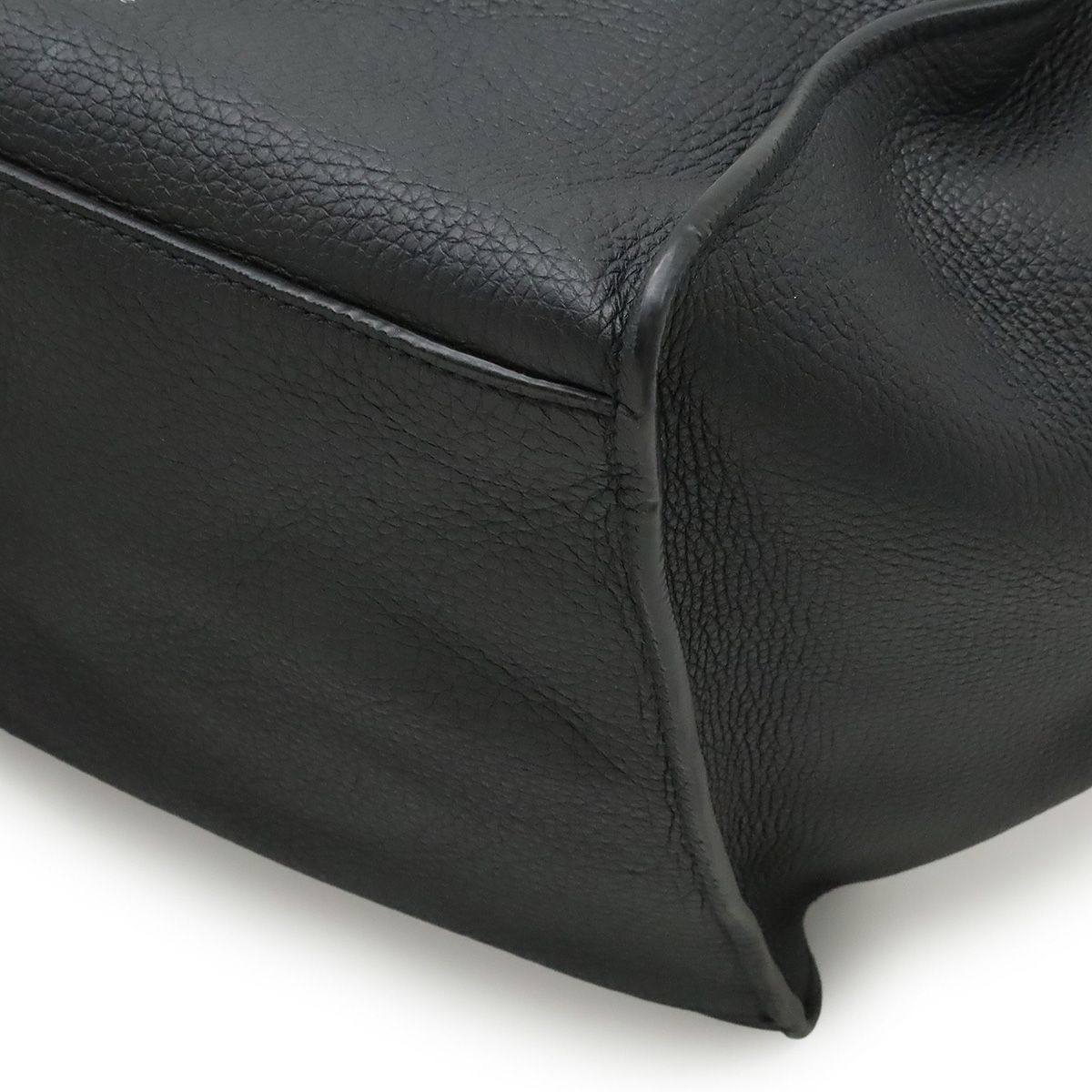 Celine Big Bag Small Handbag 2WAY Shoulder Bag Crossbody Leather Black Black