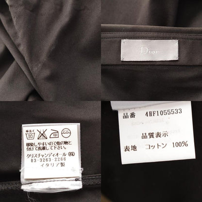 Dior Homme Cotton Ribbed Wing Long Sleeve Shirt Top Black