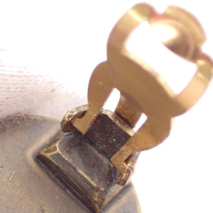 Chanel Earring CC Logo Emerald Green 34ka602