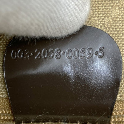 Gucci 003 2058 Bamboo Body Bag Nylon/leather Brown Women