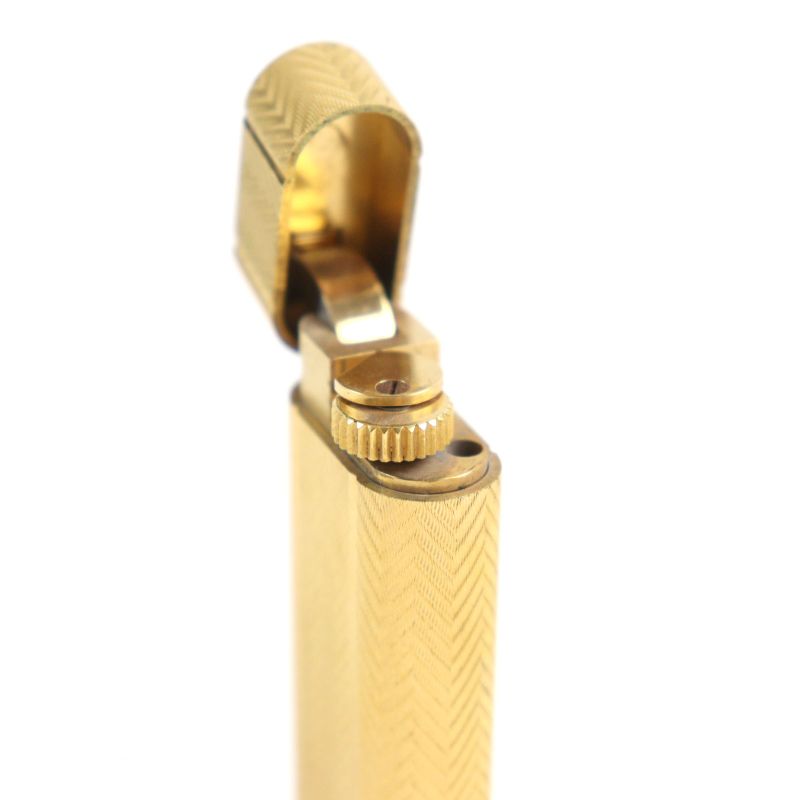Cartier All-over Pattern Oval Form Roller Type Smoking Goods Gas