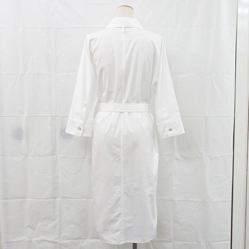 Hermes Shirt Dress 34 White 4e0501dv Cotton Clothes Apparel Clothing