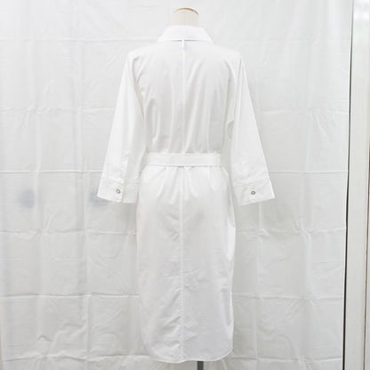 Hermes Shirt Dress 34 White 4e0501dv Cotton Clothes Apparel Clothing