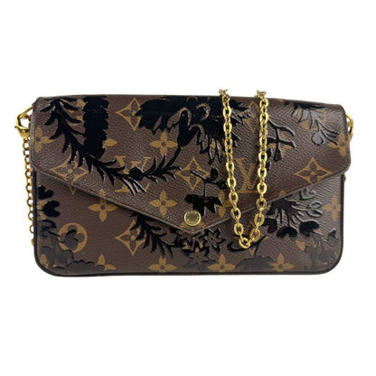 Louis Vuitton Chain Wallet Crossbody Shoulder Bag Monogram Pochette Felicie