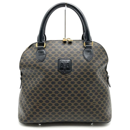 Celine Dm98/1 Handbag PVC Macadam Brown Black Ladies Men Fashion Vintage Gift