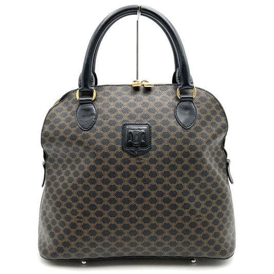 Celine Dm98/1 Handbag PVC Macadam Brown Black Ladies Men Fashion Vintage Gift