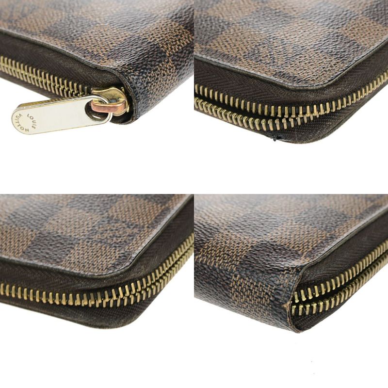 Louis Vuitton Zippy Wallet Damier Ebène Long Wallet N60015 09yg563