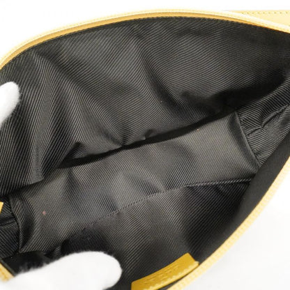 Gucci Handbag GG Canvas 07198 Canvas Brown Yellow Silver Hardware Women