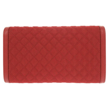 Prada 1m1437 Nylon Leather Red Shoulder Wallet Long Wallet Red 1800 Prada