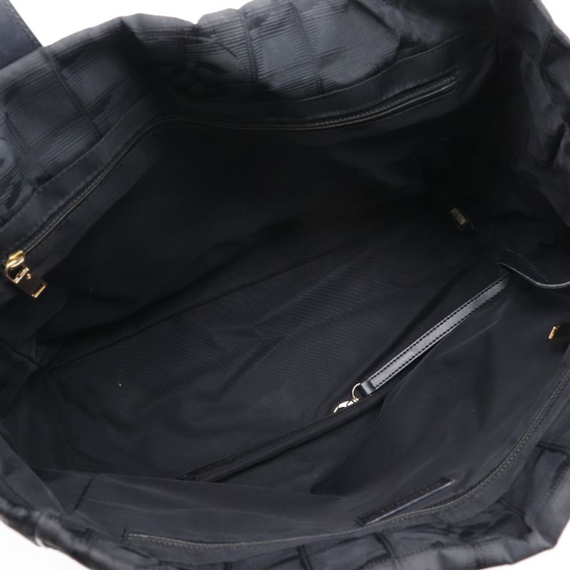 Chanel Tote MM New Travel Line A15991 Nylon Canvas Black Ladies Tote Bag