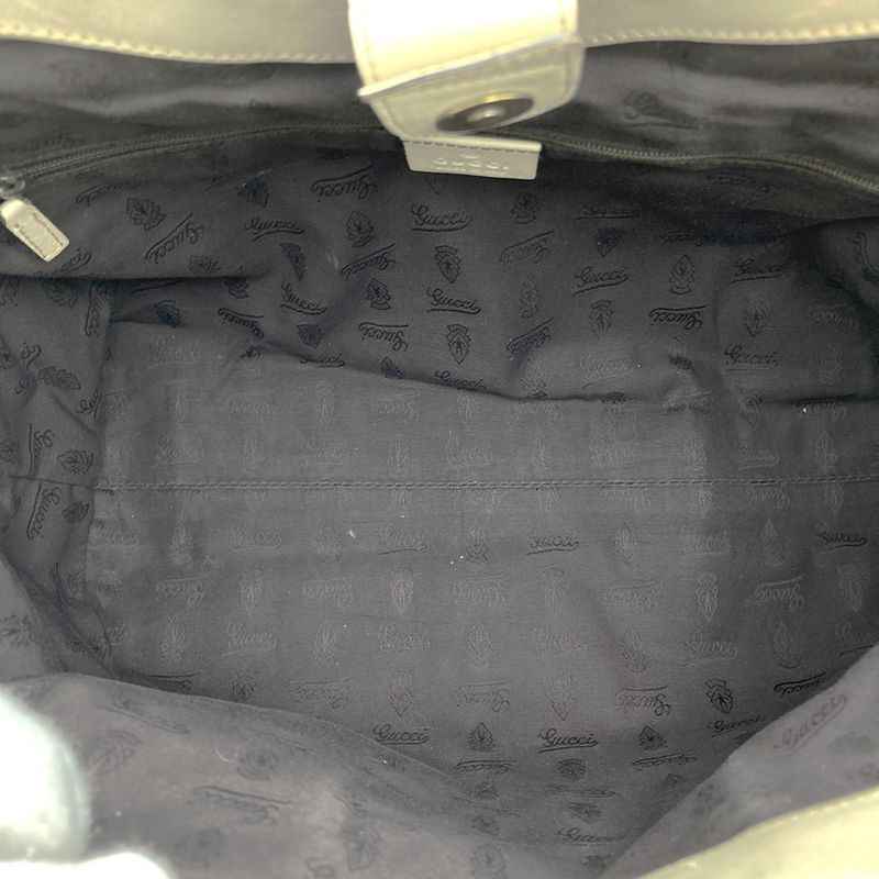 Gucci 211944 Tote Handbag Guccissima Sookie Leather White Ivory Fashion Women