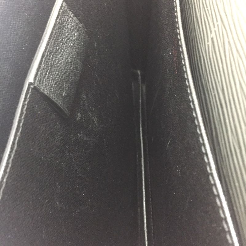 Louis Vuitton Business Bag Serviette Ambassador M54412 Epi Leather Creel Black