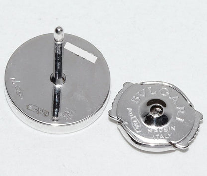 Bulgari Earrings 18K White Gold Onyx Bulgari Single Earrings Only One Side