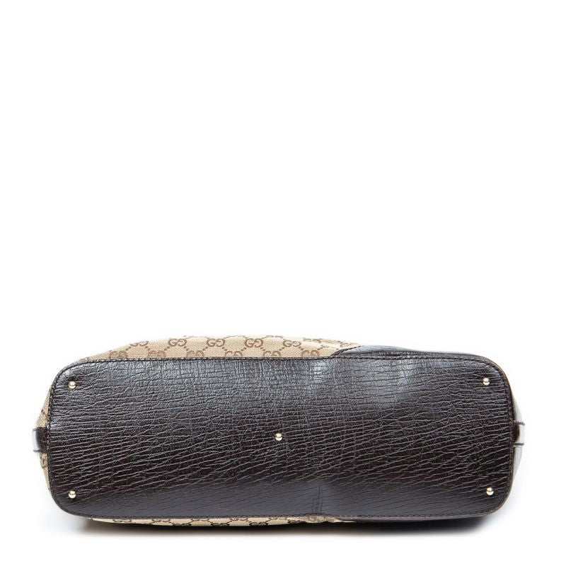 Gucci Medium Hustler Tote Brown/beige GG Canvas AB