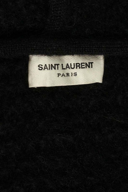 Saint Laurent Paris 22AW 689942 Y75kw Oversized Hooded Mohair Knit Cardigan