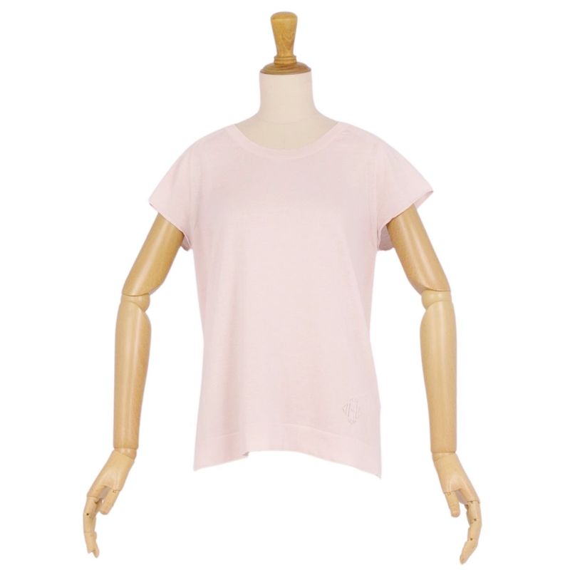 Hermes Knit Sweater French Sleeves H Logo Cot